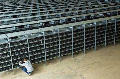 A state-of-the-art mining farm facility in Germany managing various cryptocurrency miners